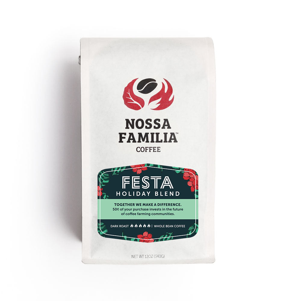 Festa Holiday Blend coffee included in Holiday Coffee and Chai set – Nossa Familia Coffee