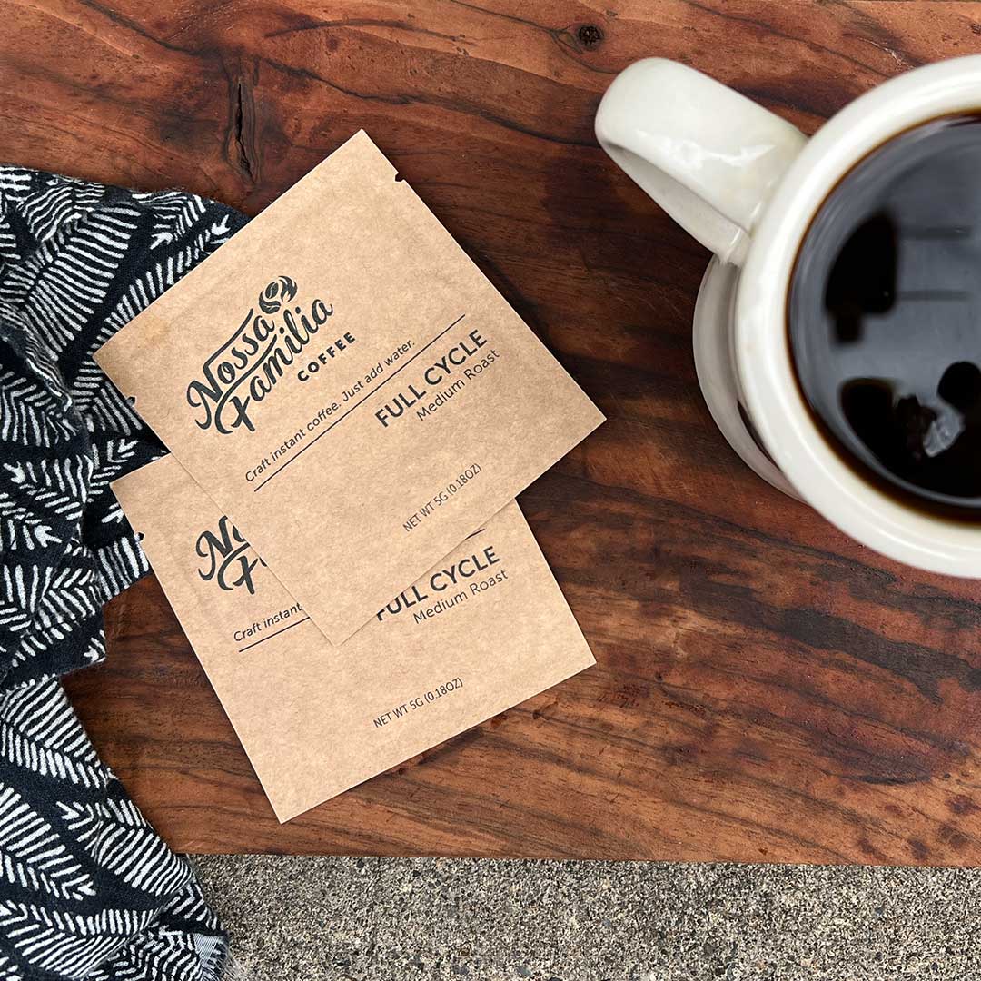 Nossa Familia Instant Coffee sachet bundle made from Full Cycle blend