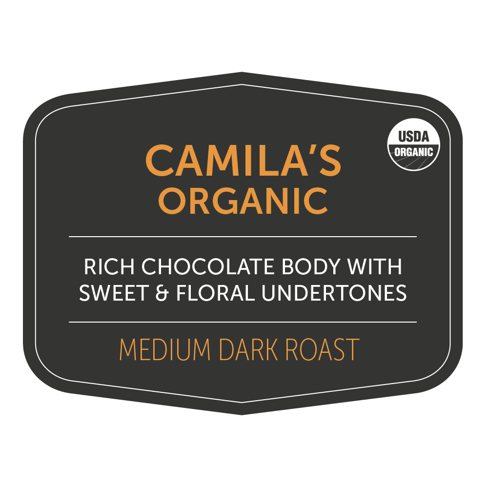 Bag label artwork for Camila&