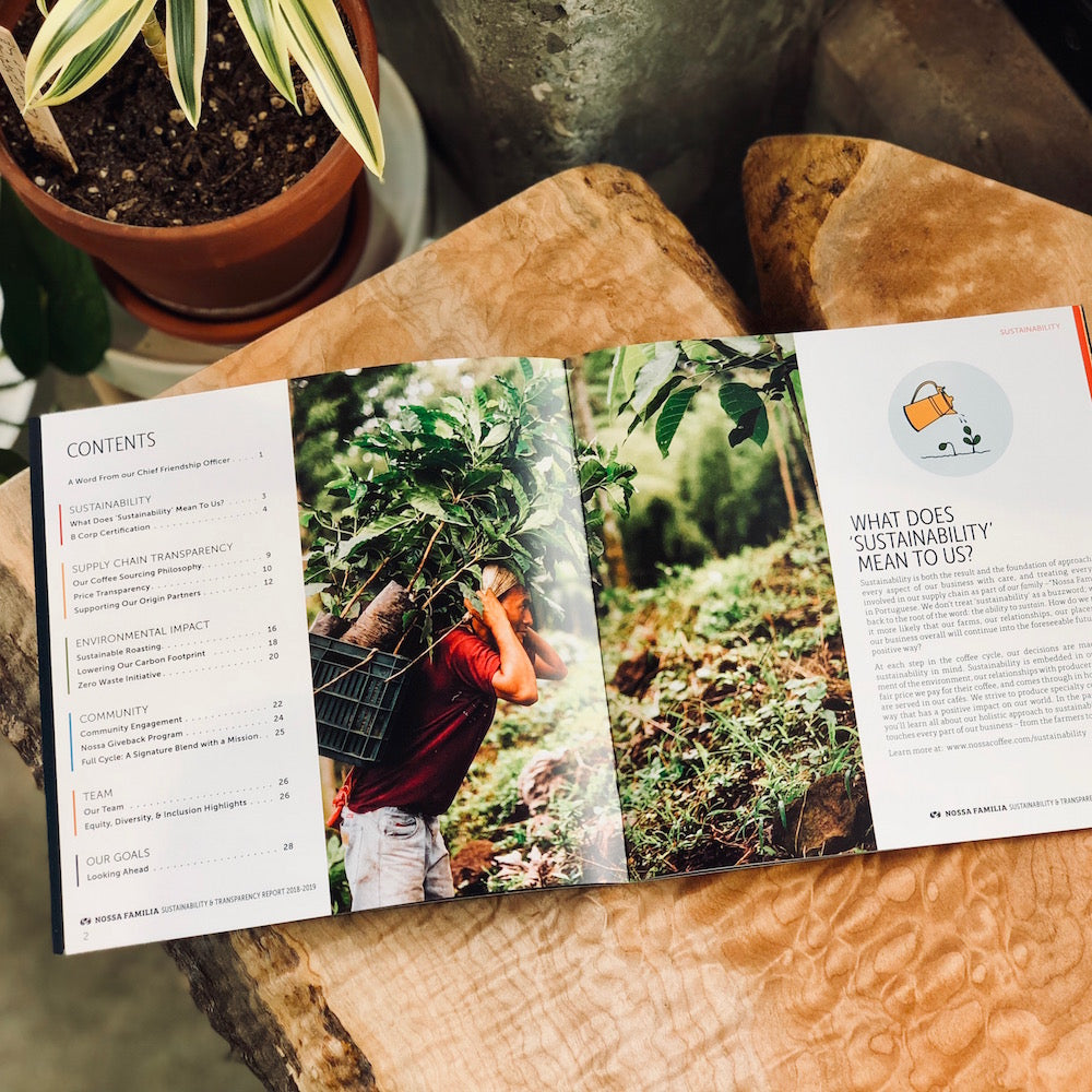 Interior spread of Nossa Familia Coffee&