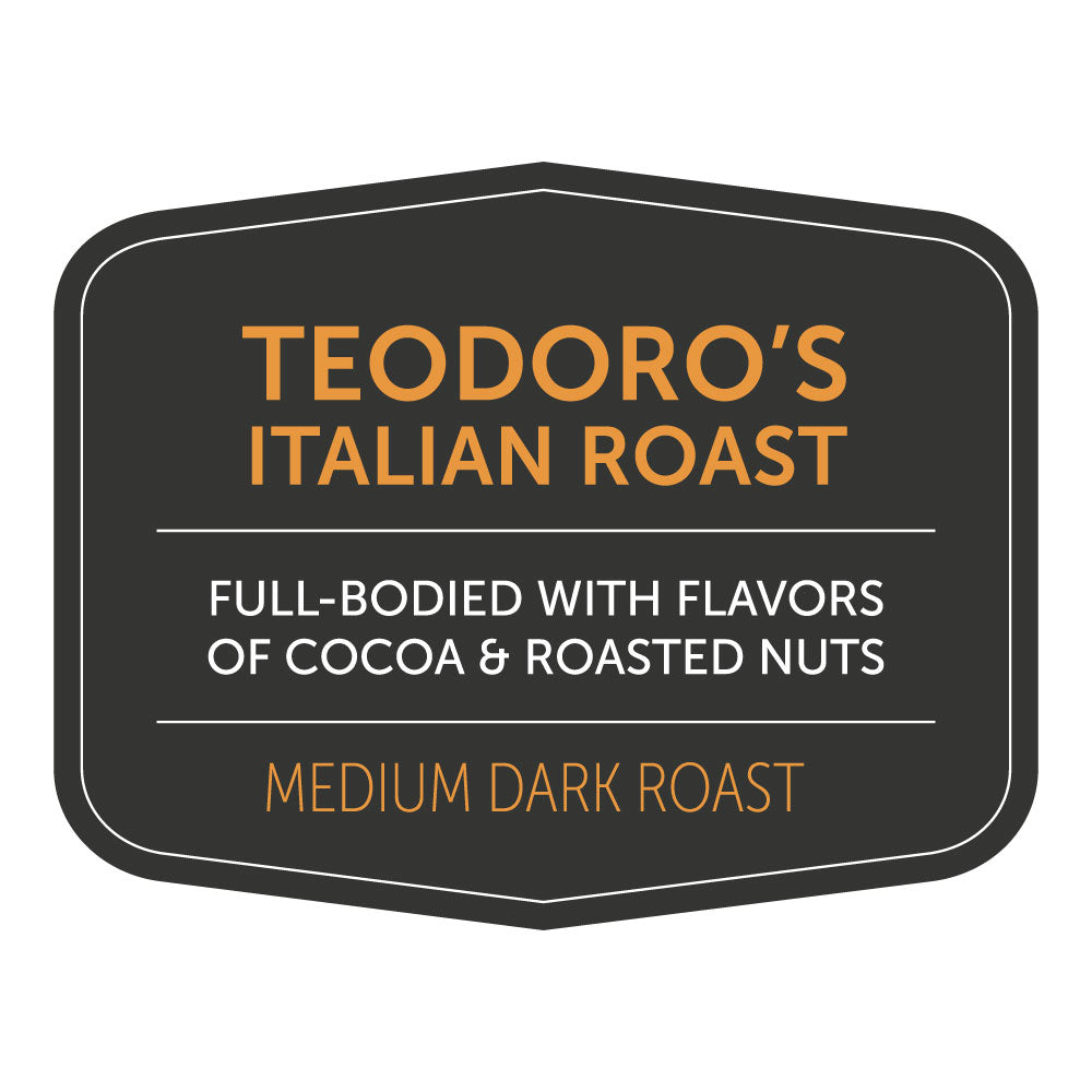 Bag label artwork for Teodoro&
